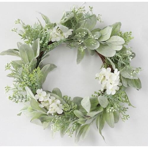 Front Door Wreath DIY Decorative Multi-purpose Hanging Wreath Artificial Wreath