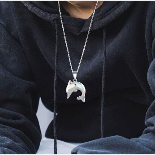 Lovely Dolphin design Wholesale Retail High Quality White Fire Opal stamp Silver Pendants Women Fashion jewelry OP473A