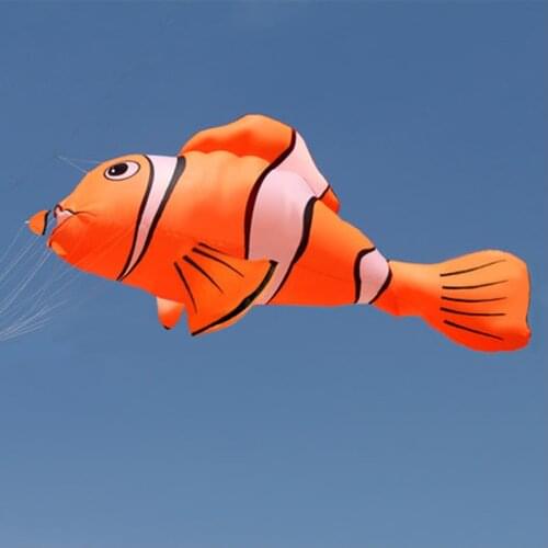 Professional Nylon Ripstop 98 Inches Power Software Fish Kite / Animal Kites Need Polit