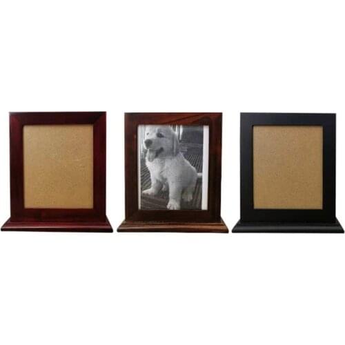 Simple Photo Frame Wood Pet Cremation Urn for Ashes Perfect Resting Place