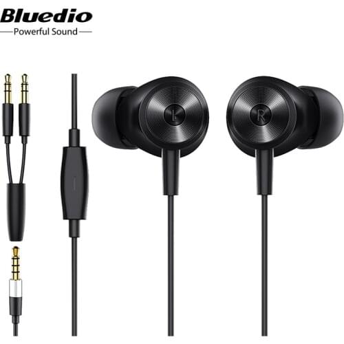 Bluedio Li wired earphone sport earbuds wired headset with Y-shape wire built-in microphone for phone computer laptop
