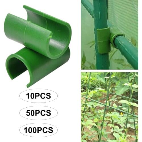 Buckle Trellis Flower Rattan Clip Green Garden Plant Connector Stake Clips