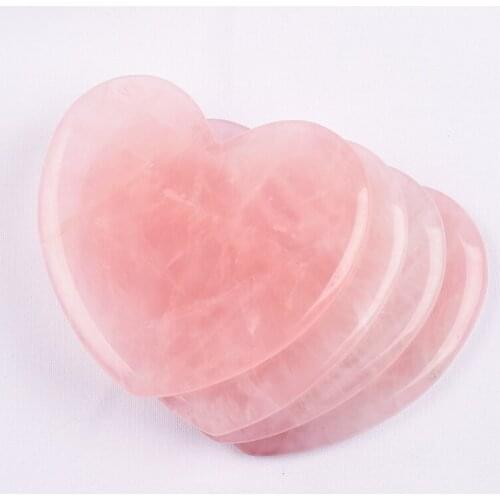 Natural Wrinkle Removel Rose Quartz Crystal Jade Guasha Scraper Facial Skin Lifting Slimming Legs and Arms Massage Pain Reliever