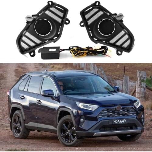 Mustang Style LED DRL Daytime Running Light w/ Turn for Toyota RAV4 2019-2021