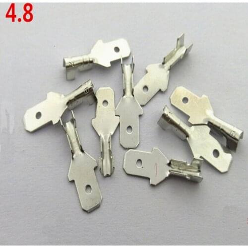 200PCS 4.8 mm short insert cold press terminal subterminal connector