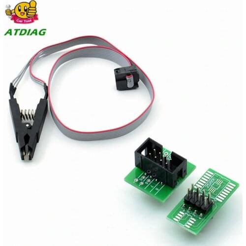 2018 SOIC8 SOP8 Test Clip For EEPROM 93CXX / 25CXX / 24CXX + CH341A 24 25 Series EEPROM Flash BIOS USB Programmer Module