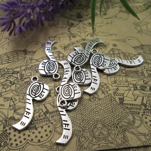 20pcs-27*10mm scarf both side Antique Silver Plated Pendants Making DIY Handmade Tibetan Silver Finding Jewelry