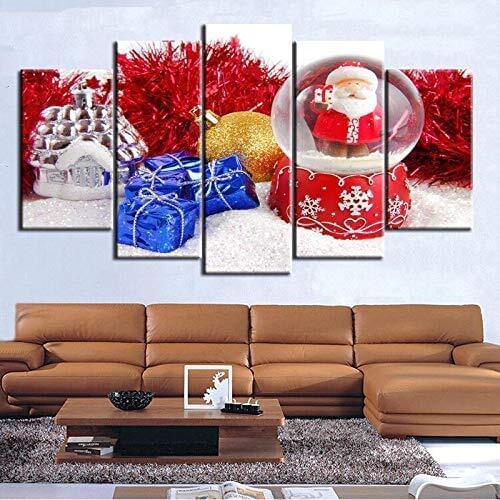 5PCS Wall Art Prints sholdnut Cartoon Christmas Canvas Picture For Home Living Room Decor Drop Shipping