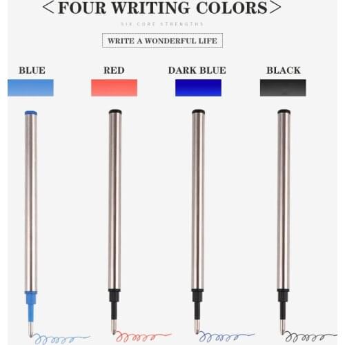 5Pc Red blue black FIT FOR metal PEN Style GIFT Ballpoint Pen Refills Office School Stationery Writing Supplies