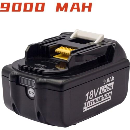 For Makita BL1850 BL1840 BL1845 BL1860B LXT-400 Cordless Power Tool Battery 18V 9.0Ah BL1830B Battery Replacement Charger Set