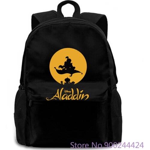 Aladdin Magic Carpet Ride Silhouette Graphic Novelty Mens women men backpack laptop travel school adult student