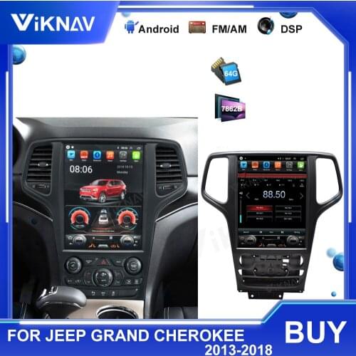 Car radio multimedia player for jeep grand cherokee 2014-2017 android auto stereo receiver video player gps navigation head unit