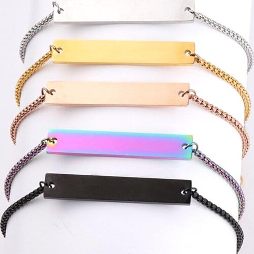Beadsnice 20cm Multi-color Stainless Steel Bracelet Layered Bangled Inspirational Cuff ID 41114