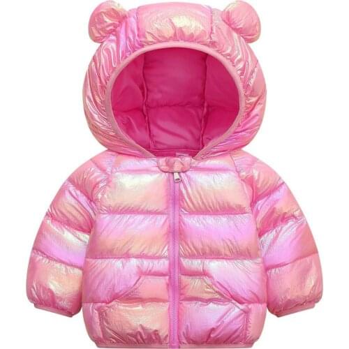 New cartoon childrens down padded coat for boys and girlssuit for babyunderwear girlThicken kidswinter jackets girls0-5