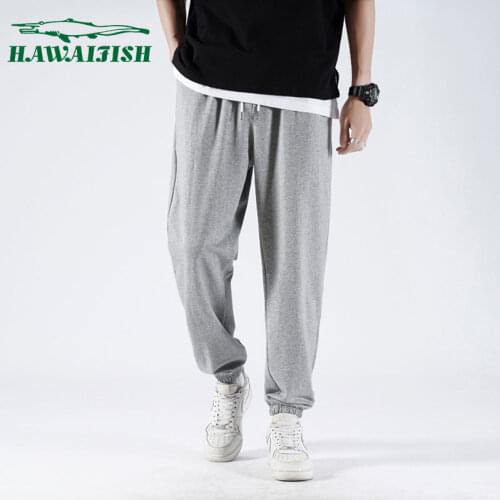 Hawaifish brand Mens pants 2021 hot sale for four seasons casual cotton joggers Fashion style Elastic Waist sweatpants men