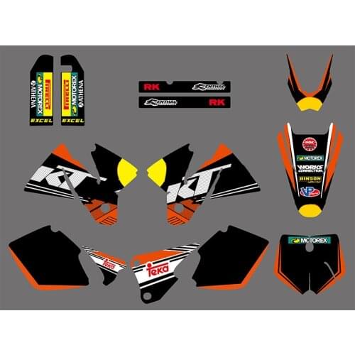Rb Logo Motor Dirt Bike SX Graphics Decals Sticker FOR Motorcycle KTM SX MXC 125/250/380 /400/520 1998 1999 2000 2001