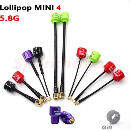 NEW Lollipop 4 5.8G 2.8Dbi MINI FPV Antenna RHCP SMA/RP-SMA/MMCX/UFL High Gain Antenna RC Transmitter ReceiverRacing Drones