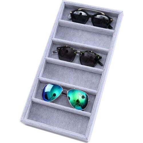Multifunction Grid Storage Rack Home Sunglasses Organizer Glasses Holder Storage Display Case Pocket Mount Organizer Holder