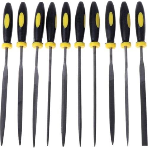 10 Pcs Needle File Set For Jeweler Wood Carving Craft Metal Glass Stone 3 Sizes