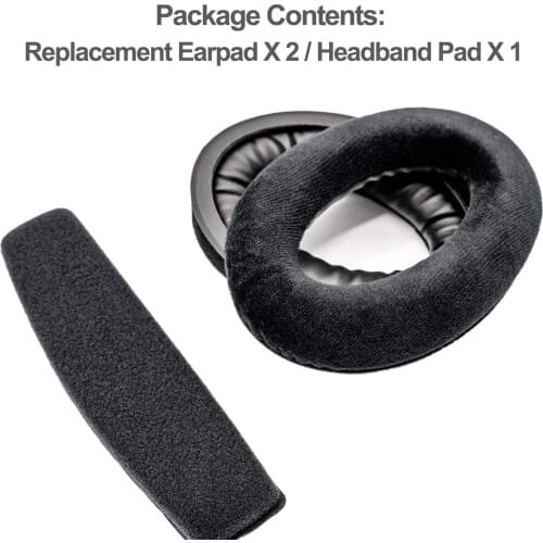 Ear Pads Headband Compatible HD 598, HD 598SE, HD 598CS, HD 515, HD 555, HD 595, HD 518 Headphones Black (Velvet)
