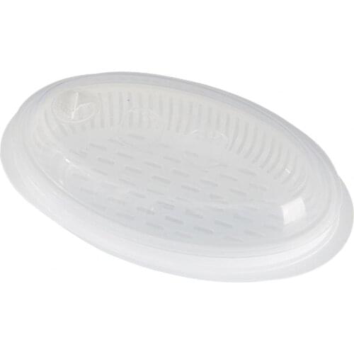 Fish Steamer Non-stick BPA Free PP Microwave Vegetables Steaming Dish for Kitchen