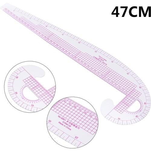 Hand Sewing Tools Gauging Ruler Accessories Plastic Metric Curve Clothes Ruler For Sewing Dressmaking Pattern Design