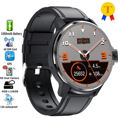 3GB RAM 32GB ROM Smart Watches 4G Nano SIM Card Dual Camera MT6739 Quadcore 1.5GHz GPS Sports Fitness Tracker Android Smartwatch