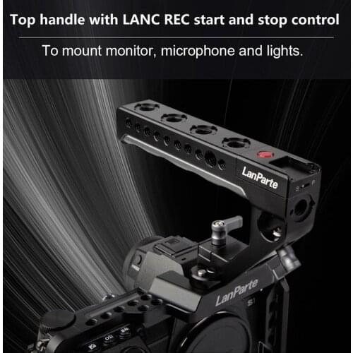 Lanparte REC Control Top Handle for SONY Multi/ LANC / for Panasonic for Z Cam DSLR Camera Accessories with Nato Rail Lock