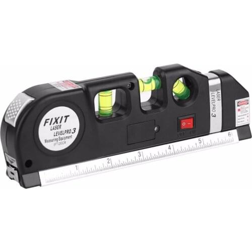 WHDZ Laser Level Horizon Vertical Measure 8FT Aligner Standard & Metric Rulers Multipurpose Measure Instrument Level Laser Tool