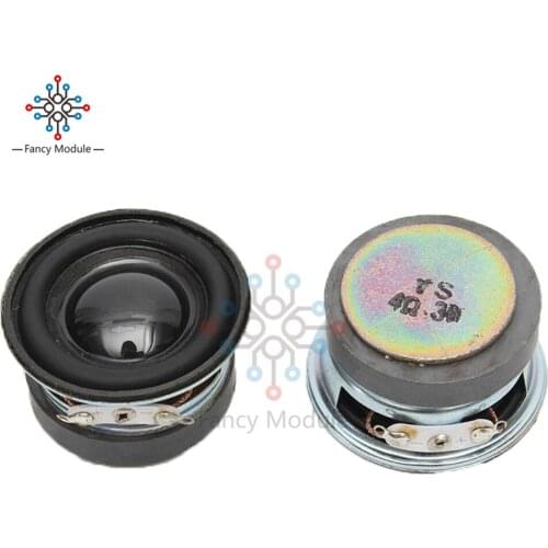 1Pcs Ultra-thin Loudspeaker 4 Ohms 3W 4R Speaker Diameter 40MM wiht External Magnetic Black Bright Cap Edge