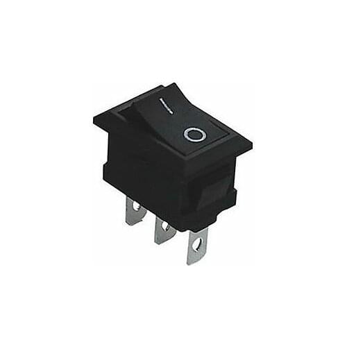 10) Black 6A/10A SPST 3 Pin ON/OFF 2 Position Boat Rocker Switch