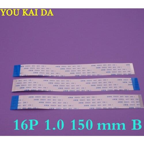 20pcs 16 pin FFC FPC flat flexible cable 1.0mm pitch 16pin B Reverse / Anisotropy Length 150mm Width 17mm Ribbon Flex Cable