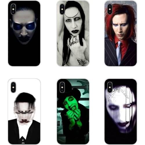 Marilyn Manson Accessories Phone Shell Covers For Huawei G7 G8 P8 P9 P10 P20 P30 Lite Mini Pro P Smart Plus 2017 2018 2019