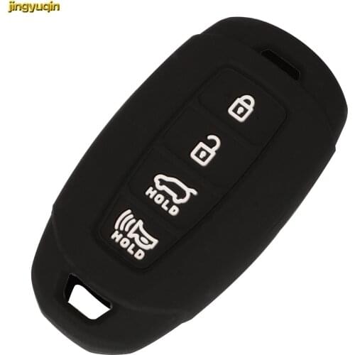 Jingyuqin 30X Remote Car Key Silicone Case For Hyundai Sonata Kona Ix25 i30 Solaris Azera ELANTRA GRANDEUR Verna Lafesta Santafe