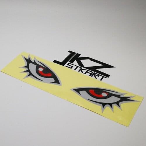 JKZ STKART Vinyl Die Cut Car Sticker Decals A Pair of Girls Sexy Eyes 18 x 6 cm for Motor Bike eBike Helmet Stickers