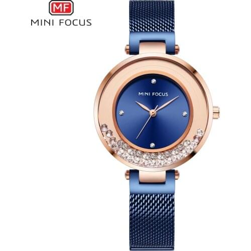 MINI FOCUS New Women Watches Top Brand Luxury 2019 Fashion Waterproof Rose Gold Watch Ladies Stainless Steel Relogio Feminino