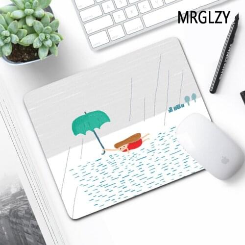 MRGLZY Drop Shipping Kawaii Cartoon 250X290 Small Mouse Pad Gamer Laptop Mini PC Gaming Accessories Carpet Minimalist MousePads