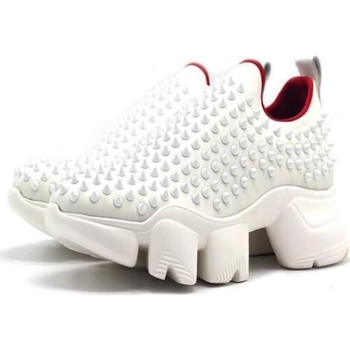 New shoes for men rivet men shoes casual sprot shoes fashion increase walking shoe heel 5.8