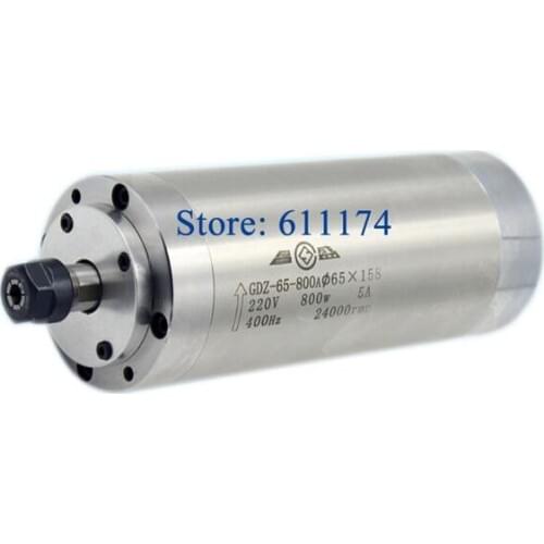 New branded water-cooled spindle motor 800W 65 x 158mm ER11 400hz