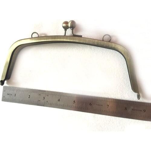 8 1/2 x 3 Inch Half Round Metal Purse Frame