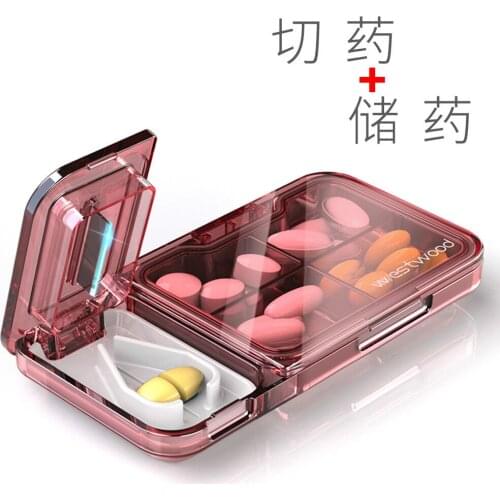 Pill cutter tablet division medicine grinding medicine packing kit portable household mini medicine cutting artifact