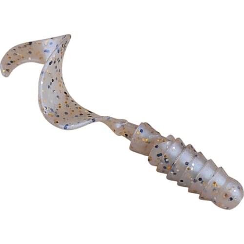 Fishing Soft Plastic Lures 8Pcs 80mm 4.2g Silicone Artificial Bait Curved Tail Worm Grubs Swimbait Carp Bass Lures Pesca Tackle