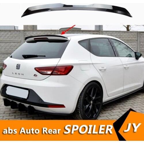 For Seat LEON Spoiler 2000-2020 Volkswagen Seat LEON 3doos / 5doors TYS ABS Car Rear Wing Color Rear Spoiler