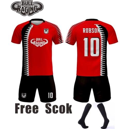 Sublimation custom personalise your own football shirt football uniform free sock