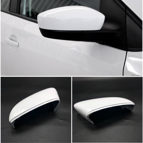 For POLO 2011-2013 Outer reversing mirror shell Rear view mirror cover Back cover white