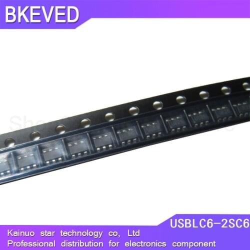 10PCS USBLC6-2SC6 SOT23-6 USBLC6 SOT UL26 SOT23 new and original IC