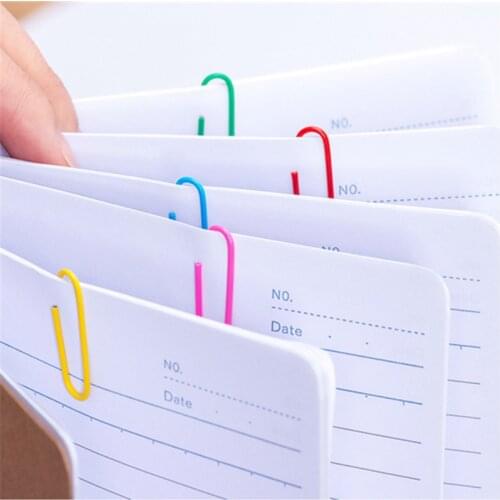 15/28/33/50mm Colour Notebook Bookmark binder Paperclips Accessories Paper Clips Binding Office Stationary Supplies