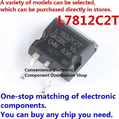 5PCS/PACK L7812C2T L7812CD2T-TR D2PAK TO-263 is directly inserted into the linear three-terminal voltage regulator IC chip