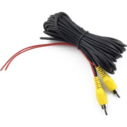 6M RCA Reverse Rear View Video Line Male Audio Cable Car Camera Wire Av Audio Signal Extension Cord