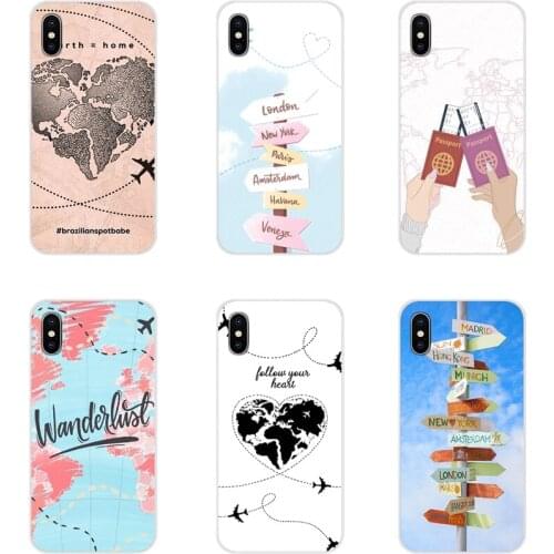 Traveler world map Accessories Phone Cases Covers For Samsung Galaxy J1 J2 J3 J4 J5 J6 J7 J8 Plus 2018 Prime 2015 2016 2017